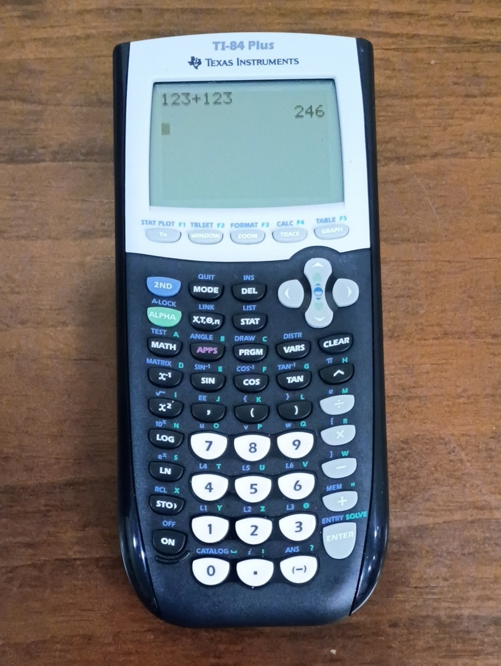 Texas Instruments TI-84 Plus Graphing Calculator With Sliding Cover